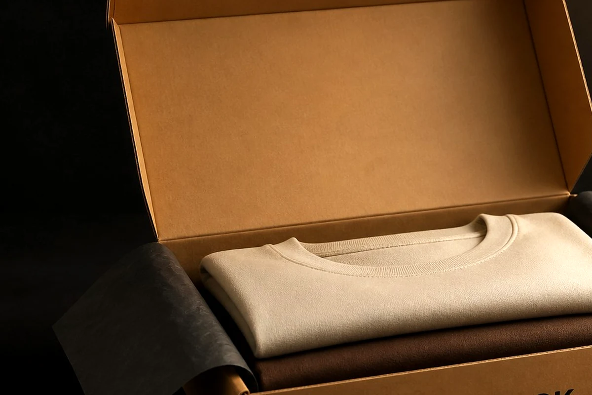 Apparel Mailer Box structure detail