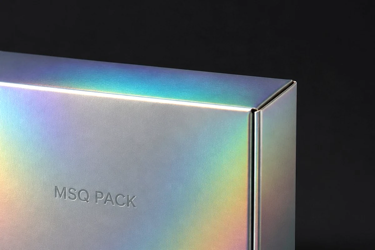Holographic Paper Box surface detail