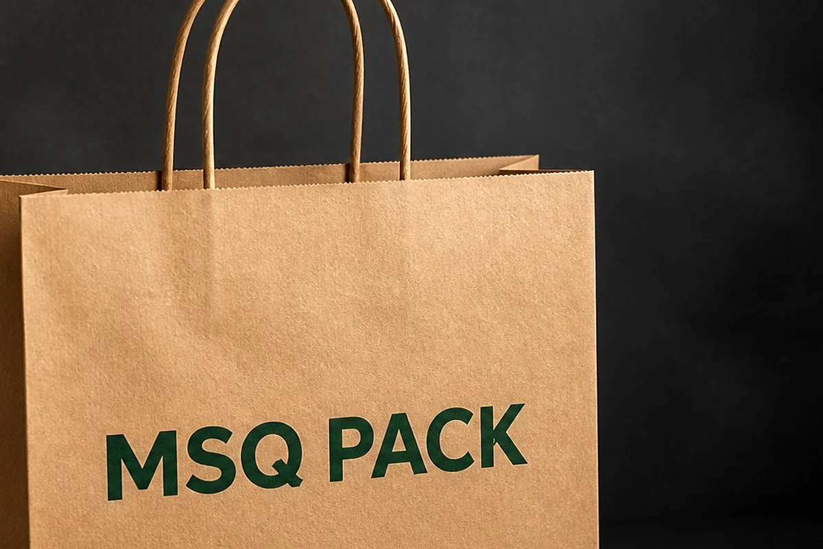 Kraft Shopping Bag surface detail