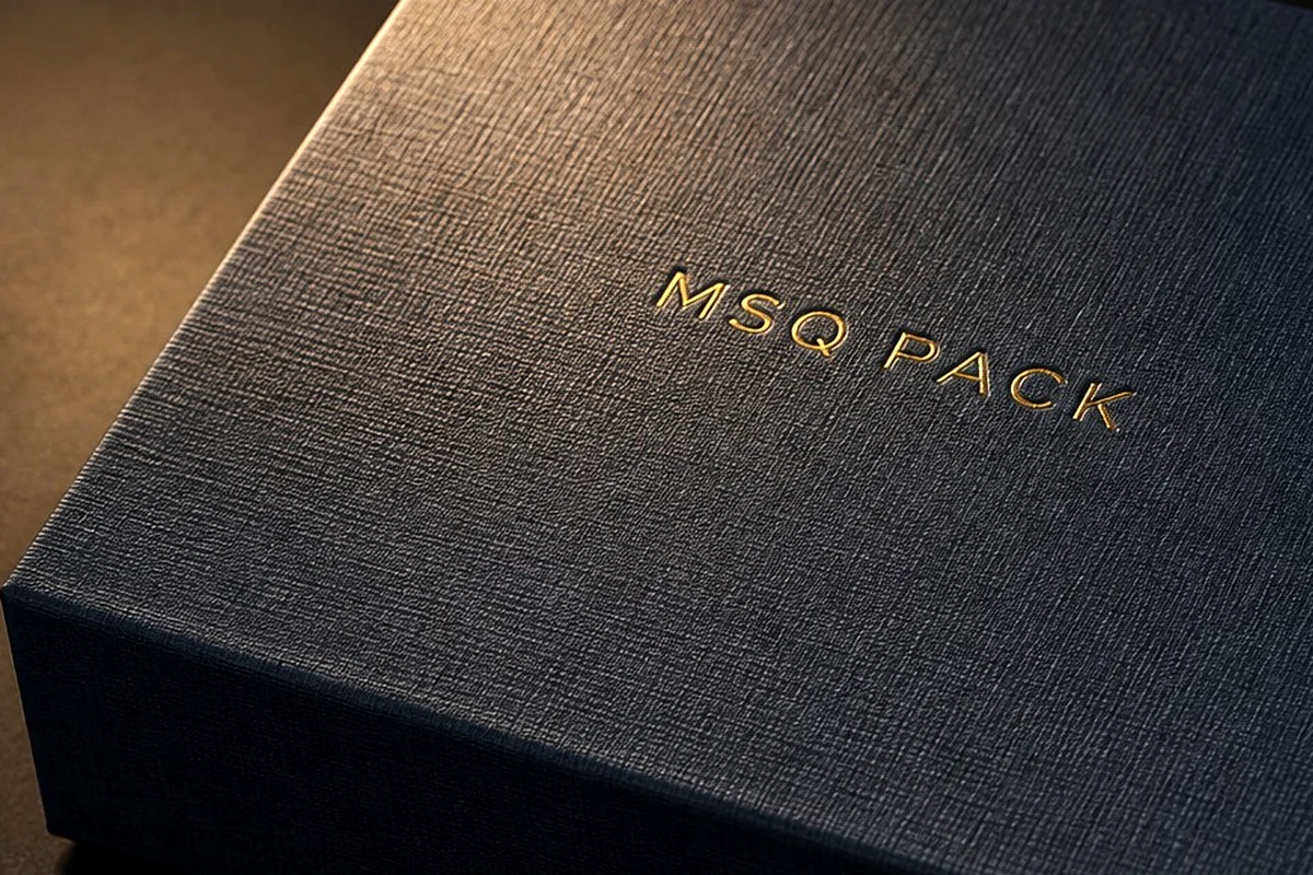 Textured Paper Box structure detail