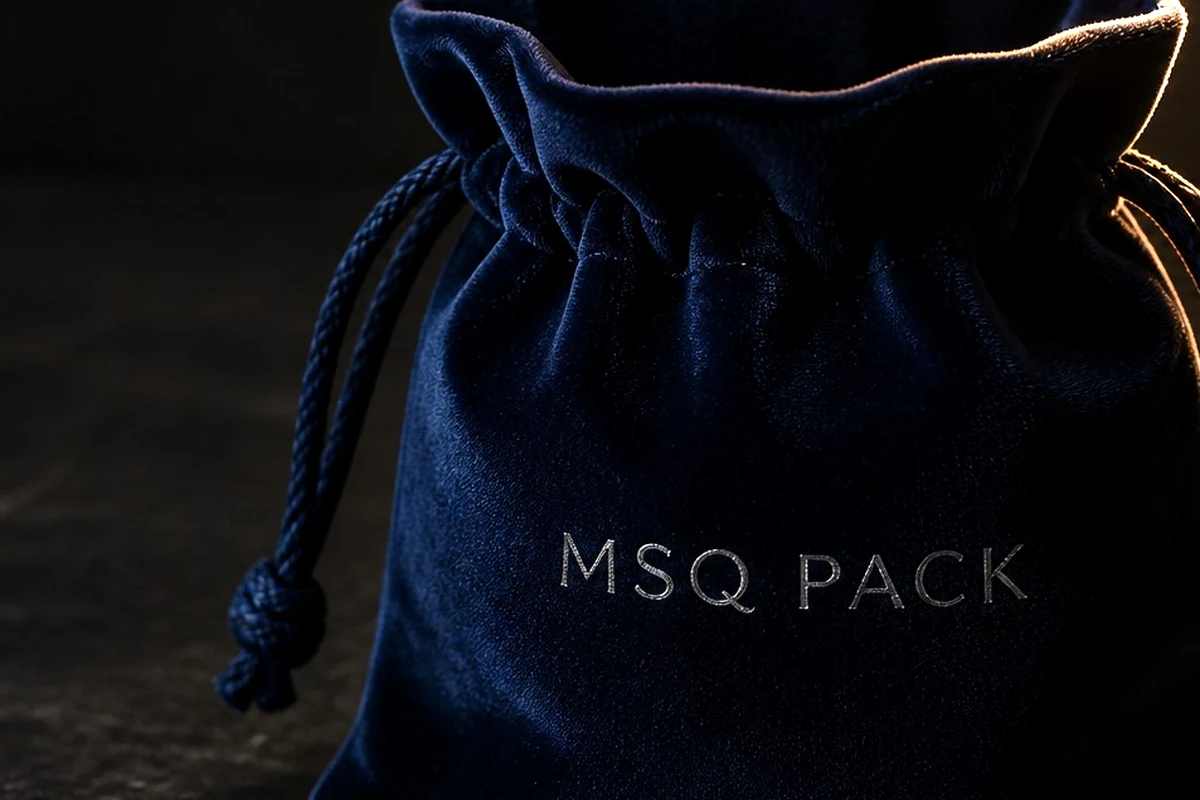 Velvet Jewelry Pouch structure detail