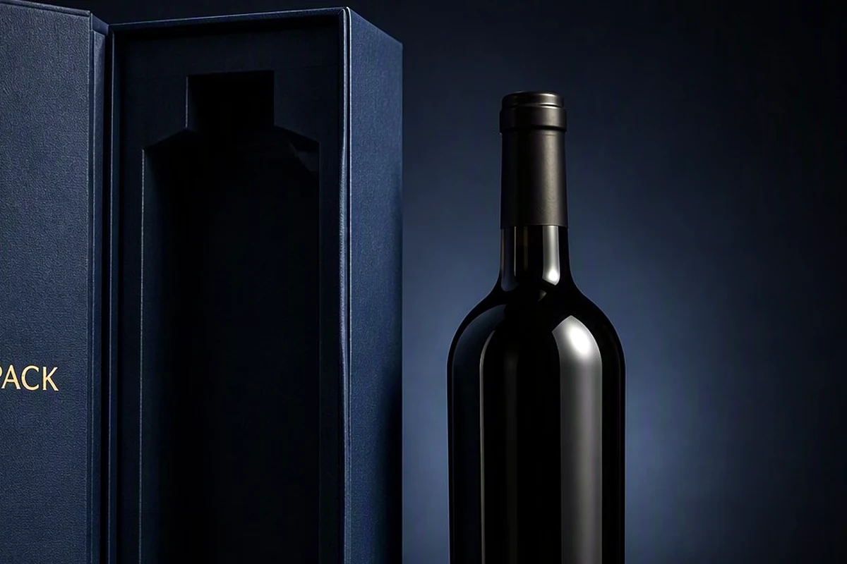 Wine Bottle Gift Box surface detail