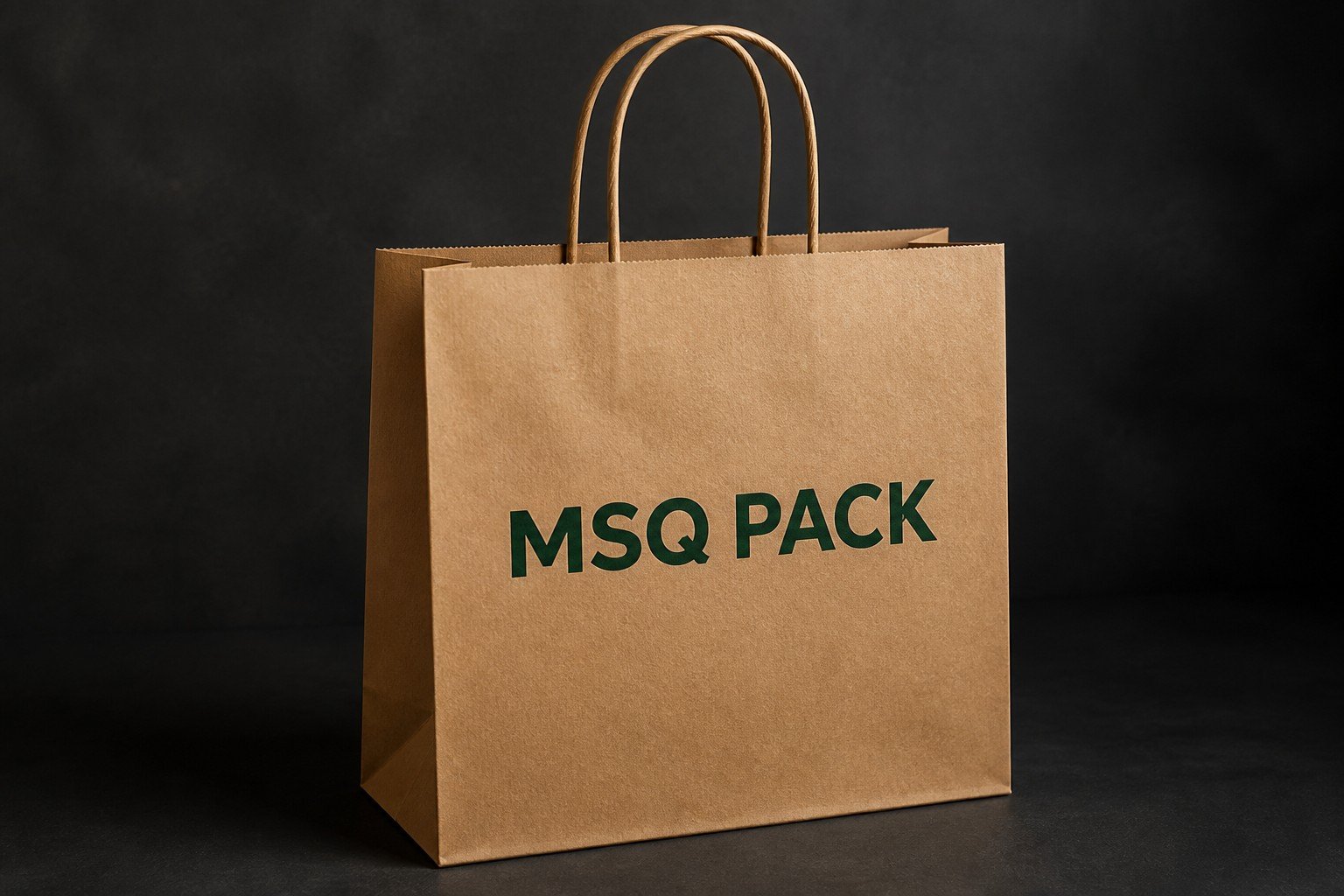 Kraft Shopping Bag custom packaging direction